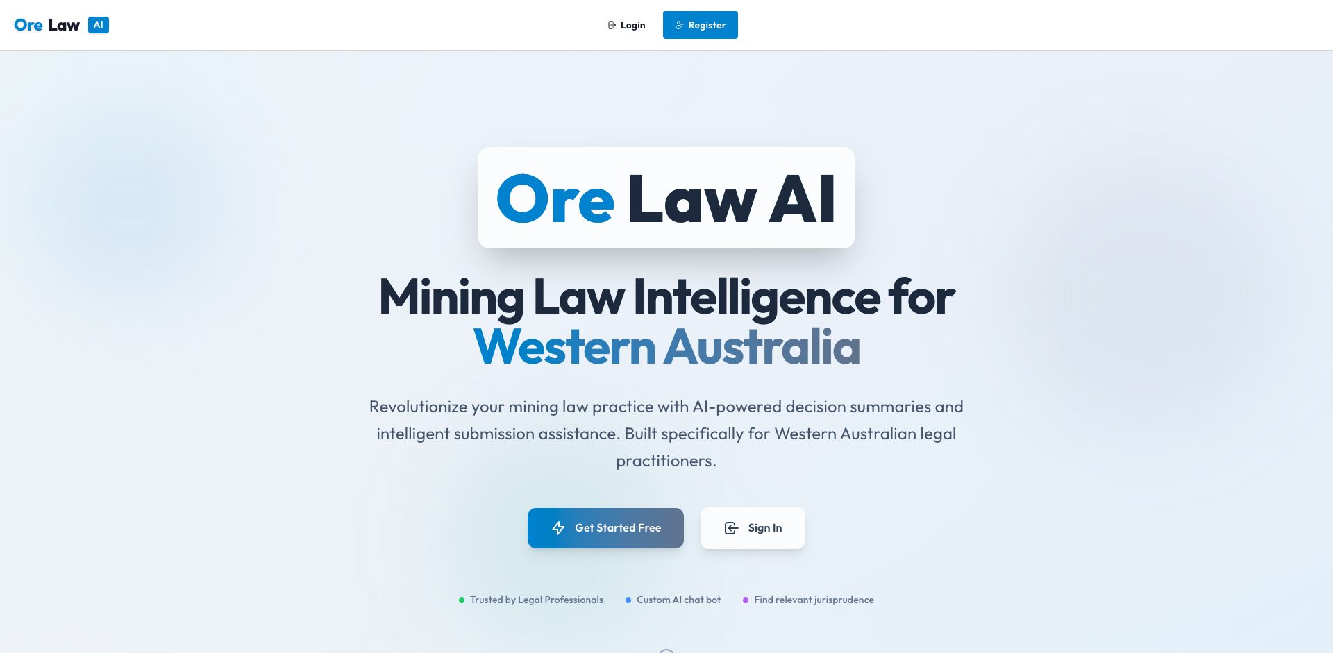 Ore Law AI - Nuxt Webapp