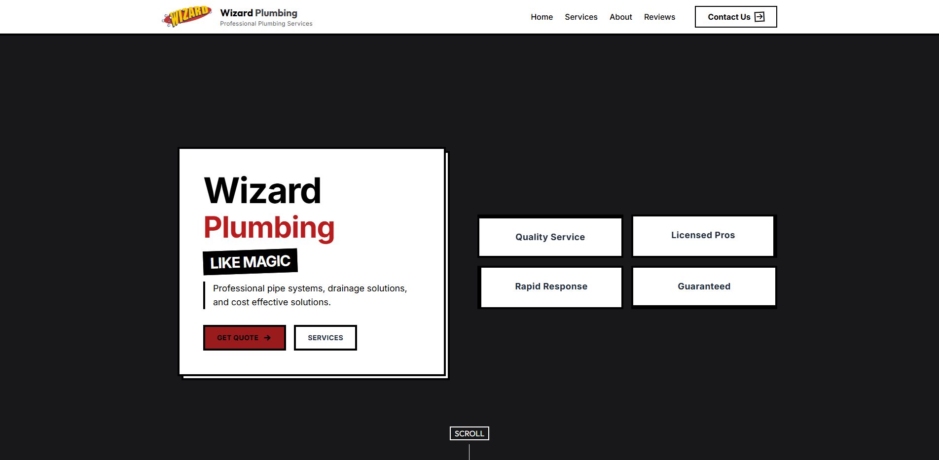 Wizard Plumbing and Gas - Company Site